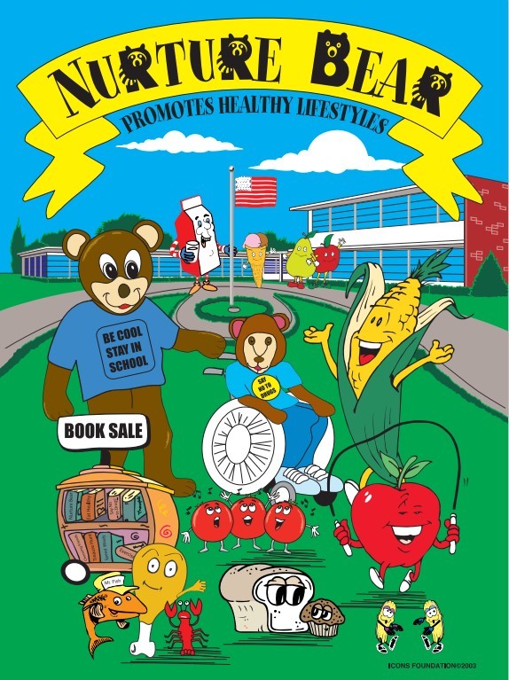 Nurture Bear Promotes Healthy Lifestyles - Poster